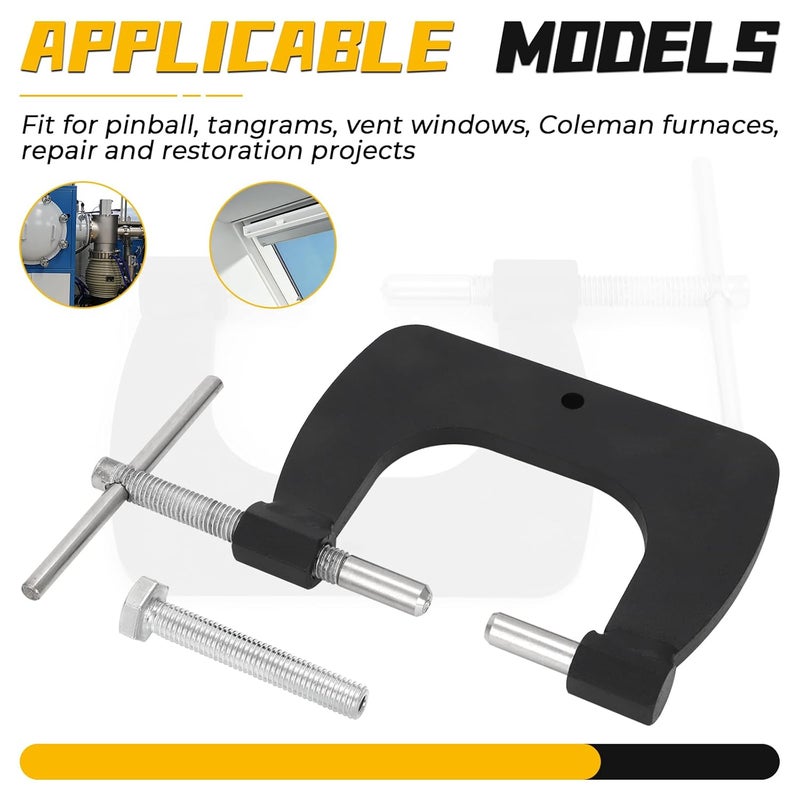 Foruly Semi Tubular Rivets Tool, 1/8" Vent Window Restoration Tool Kit for Tonka Pinball Vent Colema n Repair, 50 Piece Set (Standard) - Image 3